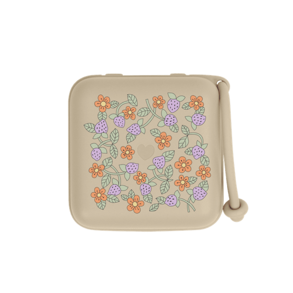 BIBS Θήκη πιπίλας Bibs x Liberty Θήκη Πιπίλας Strawberries and Cream Vanilla