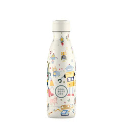 COOL BOTTLES Βρεφικά & Παιδικά Ποτηράκια COOL BOTTLES. Ανοξείδωτο παιδικό μπουκάλι Άτακτα ρομπότ 350ml