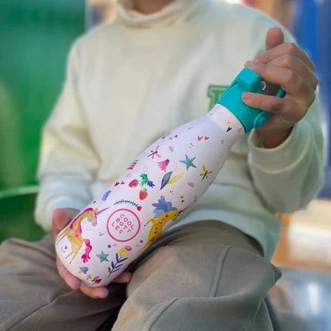 COOL BOTTLES Βρεφικά & Παιδικά Ποτηράκια COOL BOTTLES. Ανοξείδωτο μπουκάλι Αστείοι Μονόκεροι 350ml