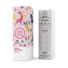 COOL BOTTLES Βρεφικά & Παιδικά Ποτηράκια COOL BOTTLES. Ανοξείδωτο μπουκάλι Αστείοι Μονόκεροι 350ml