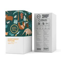 COOL BOTTLES Βρεφικά & Παιδικά Ποτηράκια COOL BOTTLES. Ανοξείδωτο παιδικό παγούρι Τροπικό Δάσος 350ml