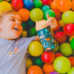 COOL BOTTLES Βρεφικά & Παιδικά Ποτηράκια COOL BOTTLES. Ανοξείδωτο παιδικό παγούρι Τροπικό Δάσος 350ml