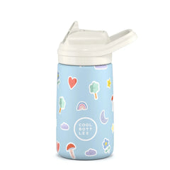 COOL BOTTLES Βρεφικά & Παιδικά Ποτηράκια COOL BOTTLES. Ανοξείδωτο παιδικό παγούρι Χρωματιστά Σύννεφα 350ml