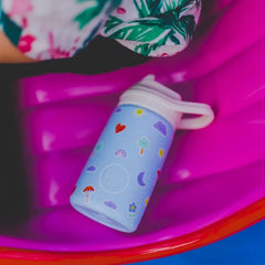COOL BOTTLES Βρεφικά & Παιδικά Ποτηράκια COOL BOTTLES. Ανοξείδωτο παιδικό παγούρι Χρωματιστά Σύννεφα 350ml