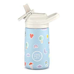 COOL BOTTLES Βρεφικά & Παιδικά Ποτηράκια COOL BOTTLES. Ανοξείδωτο παιδικό παγούρι Χρωματιστά Σύννεφα 350ml