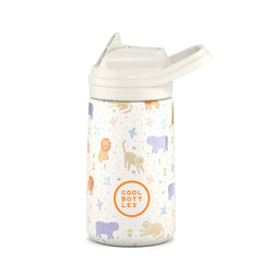 COOL BOTTLES Βρεφικά & Παιδικά Ποτηράκια COOL BOTTLES. Ανοξείδωτο παιδικό παγούρι Άγρια Ζώα 350ml