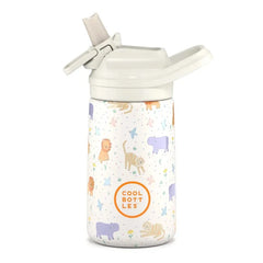 COOL BOTTLES Βρεφικά & Παιδικά Ποτηράκια COOL BOTTLES. Ανοξείδωτο παιδικό παγούρι Άγρια Ζώα 350ml