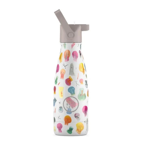 COOL BOTTLES Βρεφικά & Παιδικά Ποτηράκια COOL BOTTLES. Ανοξείδωτο παιδικό μπουκάλι Crazy Skulls 260ml