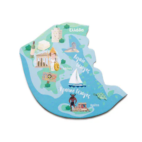 CozyKids Μαγνητικά Παιχνίδια Cozykids - Μαγνητικός χάρτης παζλ Ευρώπη