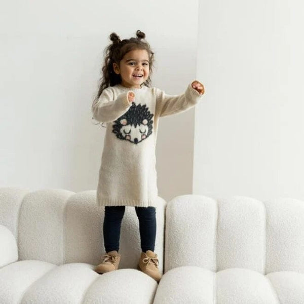 Dirkje φόρεμα Dirkje Φόρεμα εκρού με σκαντζόχοιρο