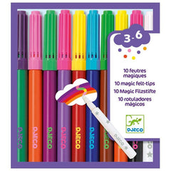 Djeco Ζωγραφική - Καλλιτεχνικά - Παζλ Djeco 10 μαγικοί μαρκαδόροι - Εφέ αλλαγής χρώματος