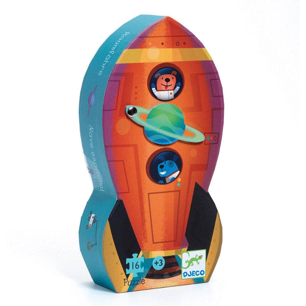 Djeco Ζωγραφική - Καλλιτεχνικά - Παζλ Djeco Μίνι Παζλ 16 τεμ. Διαστημόπλοιο