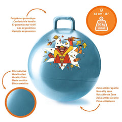 Djeco Φουσκωτά Παιχνίδια Djeco Χοπ Χοπ μπάλα "Σούπερ ήρωας"