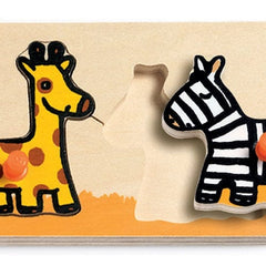 Djeco Βρεφικά Παιχνίδια Δραστηριοτήτων Djeco Ξύλινα σφηνώματα Ζωάκια ζούγκλας