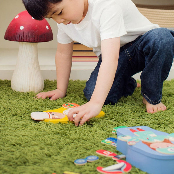 Djeco Μαγνητικά Παιχνίδια Djeco Μαγνητικό παιχνίδι σύνθεσης με ξύλινα μαγνητάκια Επαγγέλματα