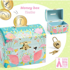 Djeco παιχνιδι ρολων Djeco Ξύλινος κουμπαράς με κλειδαριά "Μπαλαρίνα"