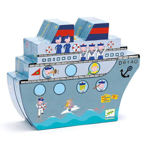 Djeco Επιτραπέζια Παιχνίδια Djeco Επιτραπέζιο Ναυμαχία σε κουτί παιχνιδιού καράβι