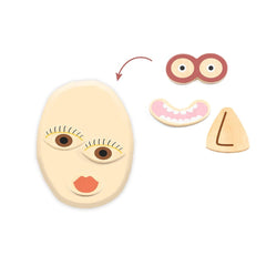 Djeco Ζωγραφική - Καλλιτεχνικά - Παζλ Djeco Χειροτεχνία με πλαστοζυμαράκι Αστεία πρόσωπα