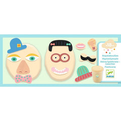 Djeco Ζωγραφική - Καλλιτεχνικά - Παζλ Djeco Χειροτεχνία με πλαστοζυμαράκι Αστεία πρόσωπα