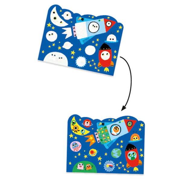 Djeco Διάφορα Ζωγραφικής Djeco Ζωγραφίζω με μαρκαδόρο με νερό Αεροπλανάκια