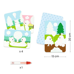 Djeco Ζωγραφική - Καλλιτεχνικά - Παζλ Djeco Ζωγραφίζω με μαρκαδόρο με νερό "Στο Πάρκο"