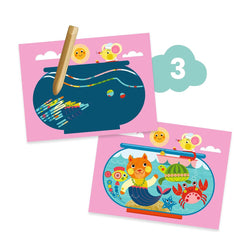 Djeco Ζωγραφική - Καλλιτεχνικά - Παζλ Djeco Σετ καλλιτεχνικών & δημιουργικής απασχόλησης "Γατούλα"