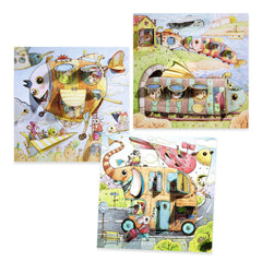 Djeco Ζωγραφική - Καλλιτεχνικά - Παζλ Djeco Ζωγραφίζω και ανακαλύπτω την εικόνα "Βυθός"