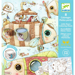 Djeco Ζωγραφική - Καλλιτεχνικά - Παζλ Djeco Ζωγραφίζω και ανακαλύπτω την εικόνα "Βυθός"