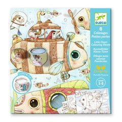 Djeco Ζωγραφική - Καλλιτεχνικά - Παζλ Djeco Ζωγραφίζω και ανακαλύπτω την εικόνα "Βυθός"