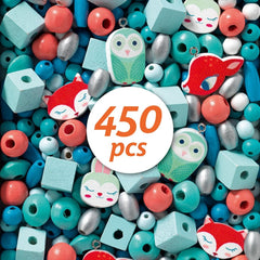 Djeco Ζωγραφική - Καλλιτεχνικά - Παζλ Djeco Κατασκευές Ξύλινων Κοσμημάτων Ζωάκια