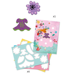 Djeco Ζωγραφική - Καλλιτεχνικά - Παζλ Djeco Ζωγραφίζω με μαγικούς μαρκαδόρους Φορέματα Κοριτσιού