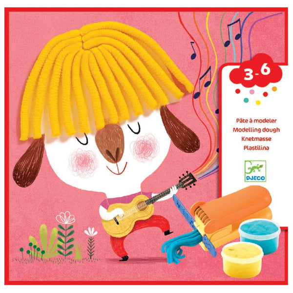 Djeco Ζωγραφική - Καλλιτεχνικά - Παζλ Djeco Χειροτεχνία με πλαστοζυμαράκι Χτενίσματα Μαλλιών