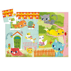 Djeco Ζωγραφική - Καλλιτεχνικά - Παζλ Djeco Παζλ σε σχηματικό κουτί 24 τεμ. "Γατούλα"