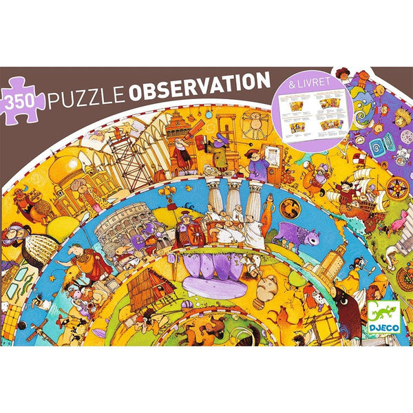 Djeco Ζωγραφική - Καλλιτεχνικά - Παζλ Djeco Παζλ παρατήρησης Η ιστορία της εξέλιξης του ανθρώπου 350 τεμ. - FSC MIX