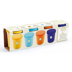 Djeco Ζωγραφική - Καλλιτεχνικά - Παζλ Djeco 4 Πλαστοζυμαράκια Πλαστελίνη - Φυσικά χρώματα