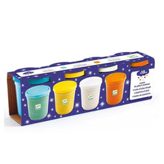 Djeco Ζωγραφική - Καλλιτεχνικά - Παζλ Djeco 4 Πλαστοζυμαράκια κατασκευής μοντέλων air dry Γκλίτερ