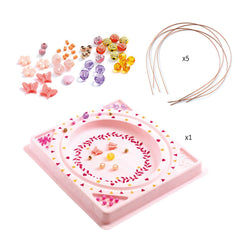 Djeco Ζωγραφική - Καλλιτεχνικά - Παζλ Djeco Κατασκευή κοσμημάτων Διακοσμώ στέκα με χάντρες 5τμχ