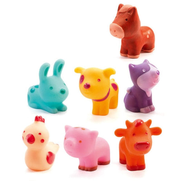 Djeco Βρεφικά Παιχνίδια Δραστηριοτήτων Djeco 7 φιγούρες Ζωάκια Φάρμας