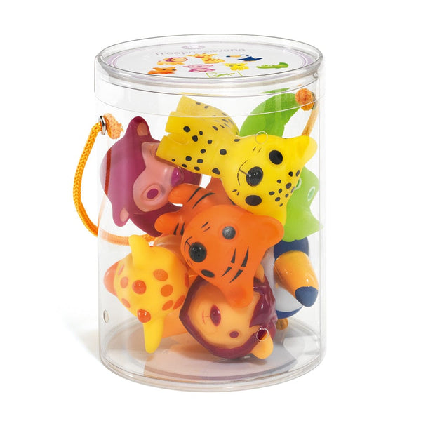 Djeco Βρεφικά Παιχνίδια Δραστηριοτήτων Djeco 7 φιγούρες Ζωάκια Ζούγκλας