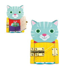 Djeco Παιχνίδια Δραστηριοτήτων Djeco Eκπαιδ. παιχνίδι Μαθαίνω να ανοιγοκλείνω κλειδαριές Ζωάκια