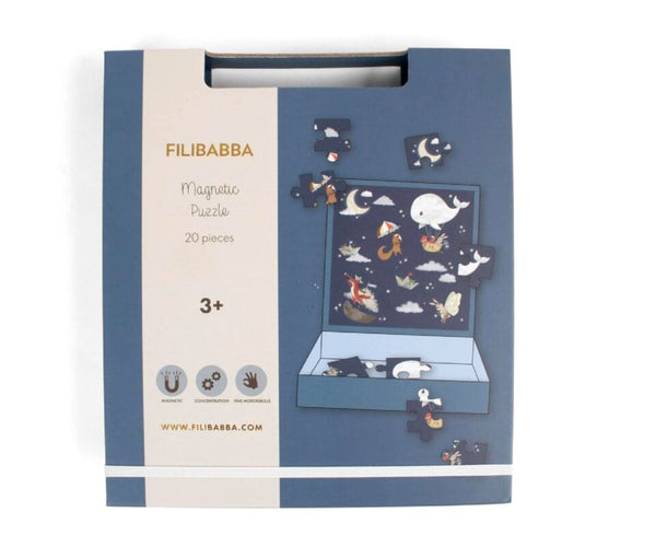 FILIBABBA Μαγνητικά Παιχνίδια Filibabba Μαγνητικό Παζλ – Ονειρεμένοι Μικροί Εξερευνητές