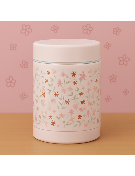 Fresk Παιδικά Δοχεία Φαγητού Fresk: Θερμός φαγητού με διπλό τοίχωμα από ανοξείδωτο ατσάλι 300ml - Garden Flowers