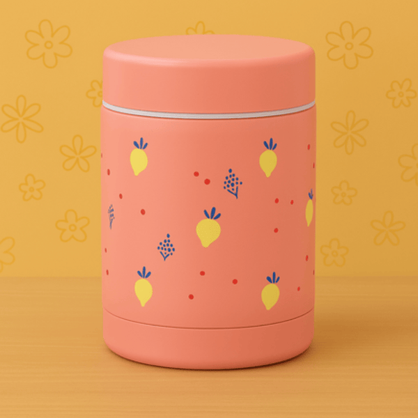 Fresk Παιδικά Δοχεία Φαγητού Fresk: Θερμός φαγητού με διπλό τοίχωμα από ανοξείδωτο ατσάλι 300ml - Summer Fruit