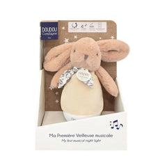 Jolijou βρεφικά παιχνίδια Jolijou My First Musical Night Light – Μουσικό Φωτάκι Νυκτός Κουνελάκι – Μπεζ
