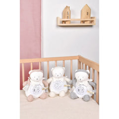 Jolijou βρεφικά παιχνίδια Jolijou My First Musical Night Light – Μουσικό Προβολάκι Νυκτός Αρκουδάκι – Γκρι