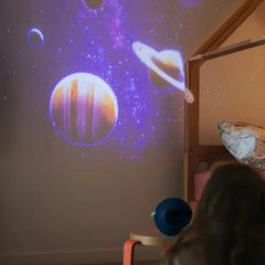 KIDYWOLF Παιδικά Φωτιστικά KIDYWOLF: Παιδικός Προβολέας γαλαξία με Μουσική- Επαναφορτιζόμενο με Bluetooth