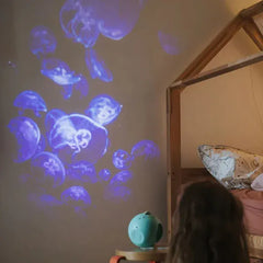 KIDYWOLF Παιδικά Φωτιστικά KIDYWOLF: Παιδικός Προβολέας ωκεανός με Μουσική- Επαναφορτιζόμενο με Bluetooth