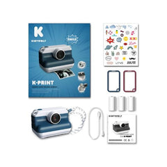 KIDYWOLF Παιχνίδια Δραστηριοτήτων KIDYWOLF: Φωτογραφική μηχανή με θερμική εκτύπωση - Μπλε Instant Camera