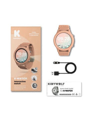 KIDYWOLF Αξεσούαρ KIDYWOLF: Παιδικό ρολόι Smartwatch με οθόνη αφής & επαναφορτιζόμενη μπαταρία - peach