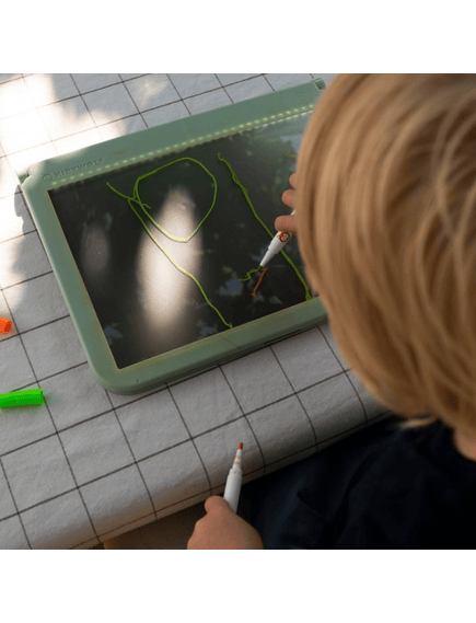 KIDYWOLF Ζωγραφική - Καλλιτεχνικά - Παζλ KIDYWOLF: Tablet ζωγραφικής με φως, 2 όψεων με οθόνη LΕD & μαυροπίνακα